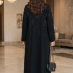 عباية بليزر قماش كريب ملكي ربع كلوش - JE1 - 1017