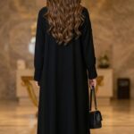 عباية قماش انترنت ربع كلوش - 1037