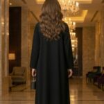 عباية سوداء نص كلوش - 1027