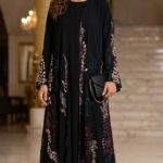عباية ملونة ربع كلوش - 1036