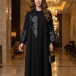 عباية سوداء نص كلوش - 1027