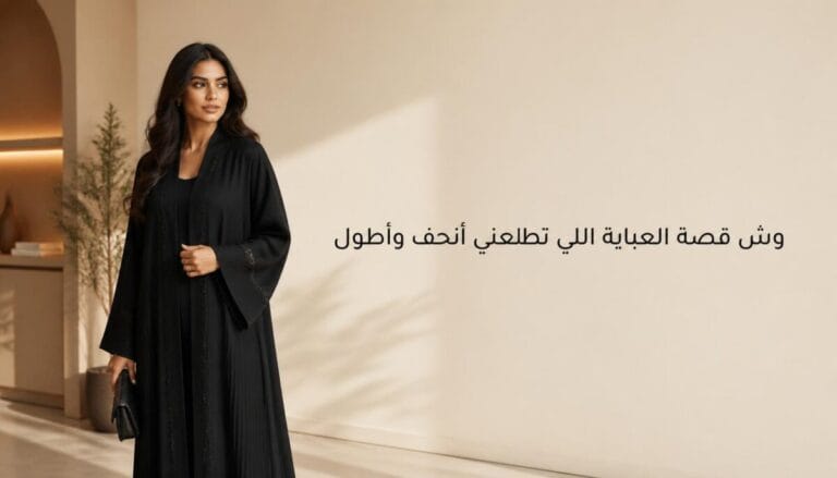 وش قصة العباية اللي تطلعني أنحف وأطول؟