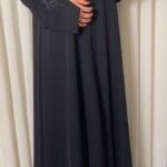 عباية قماش انترنت دبل كلوش - 1052