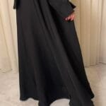 عباية قماش انترنت دبل كلوش - 1052