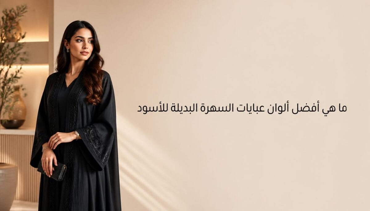 ما هي أفضل ألوان عبايات السهرة البديلة للأسود