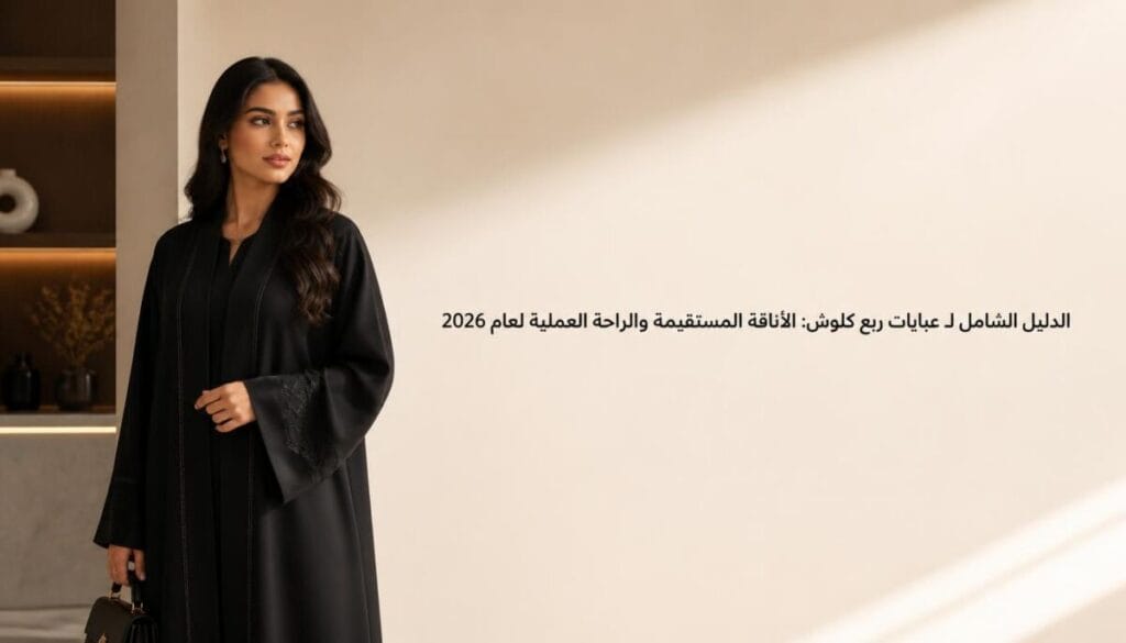 الدليل الشامل لـ عبايات ربع كلوش: الأناقة المستقيمة والراحة العملية لعام 2026
