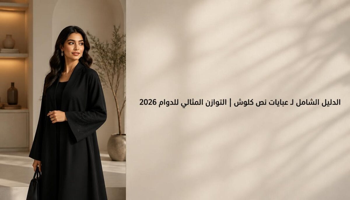 الدليل الشامل لـ عبايات نص كلوش التوازن المثالي للدوام 2026