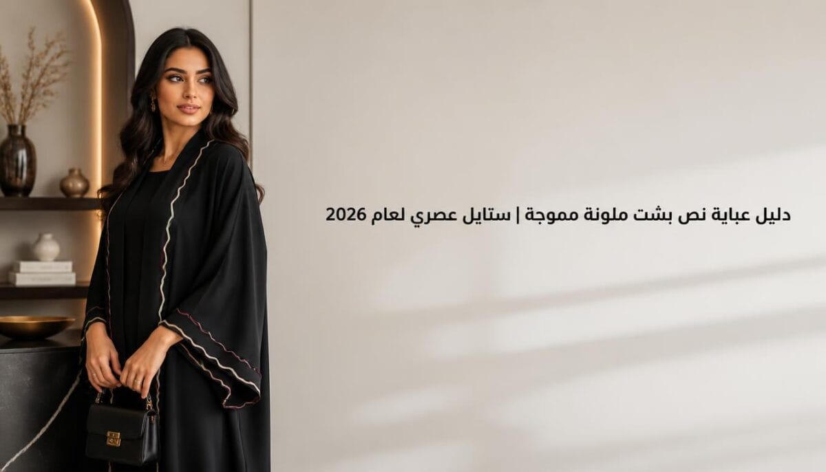عباية نص بشت ملونة